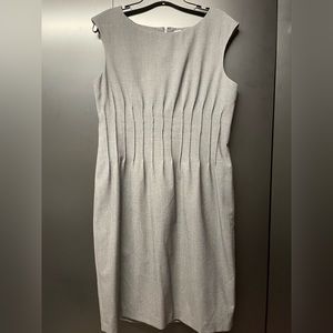 EUC gray Calvin Klein sheath dress size 12